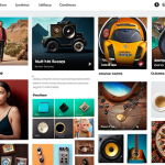 A website showcasing personalized content based on user preferences, with elements like preferred colors, music, and hobbies prominently displayed.