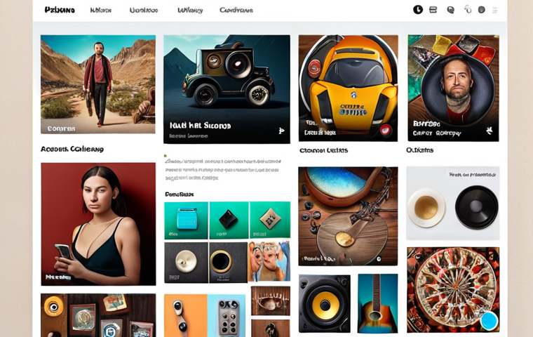 A website showcasing personalized content based on user preferences, with elements like preferred colors, music, and hobbies prominently displayed.