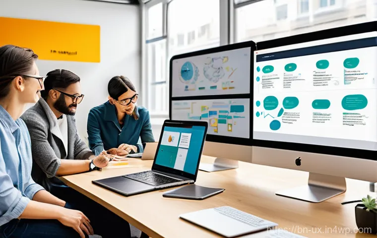 공감 기반 UX 디자인 도구 추천 - **User Journey Mapping: Tracing Emotions and Interactions**
    "A visually captivating illustration...